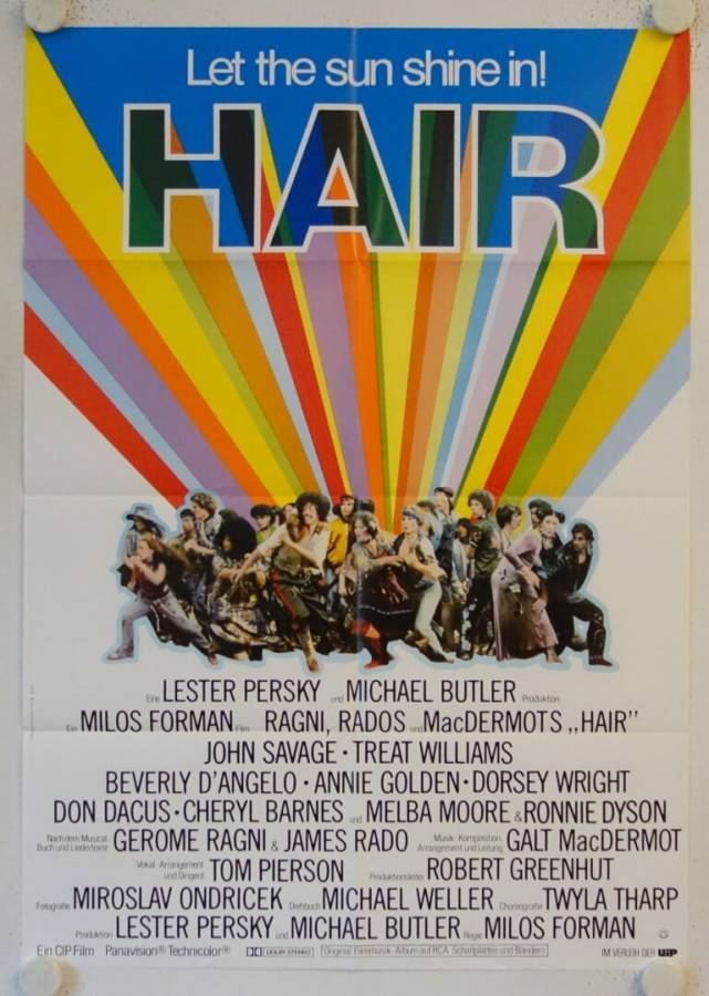 Hair re-release german movie poster